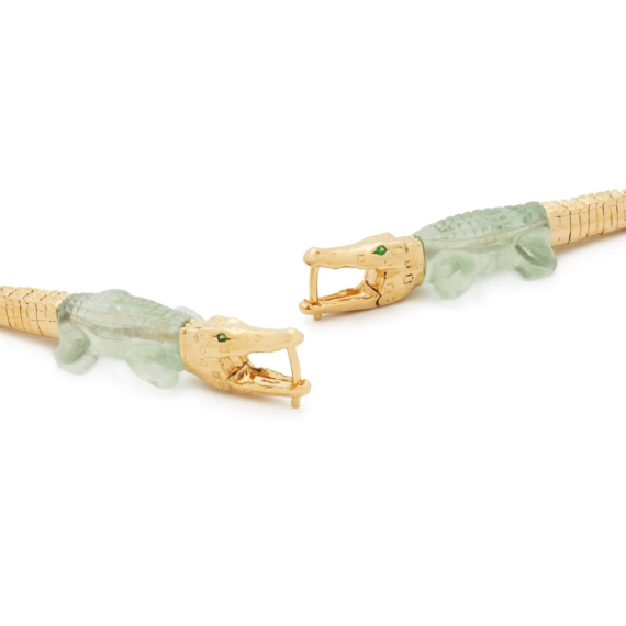 Gold Alligator Bite Earrings
